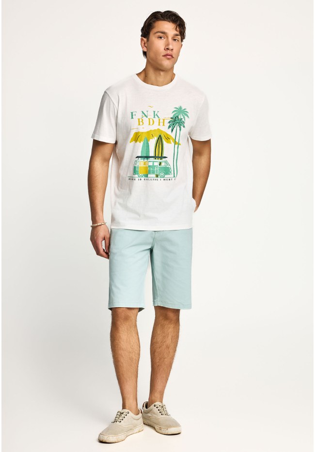 Ανδρικό βαμβακερό t-shirt με τύπωμα
