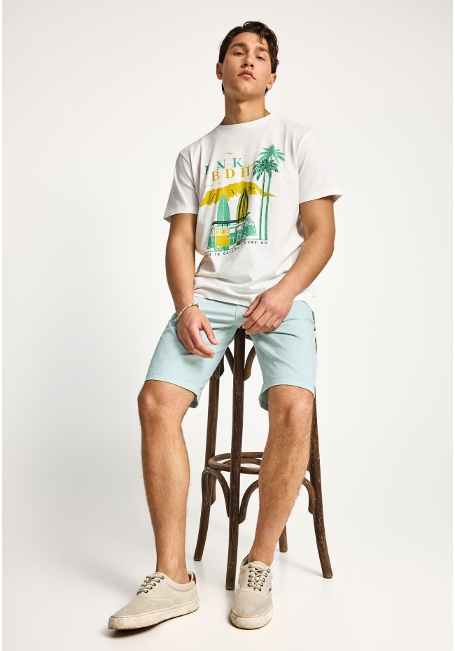 Ανδρικό βαμβακερό t-shirt με τύπωμα