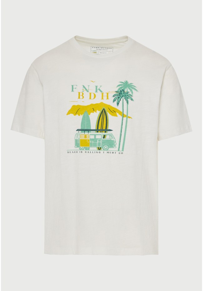 Ανδρικό βαμβακερό t-shirt με τύπωμα