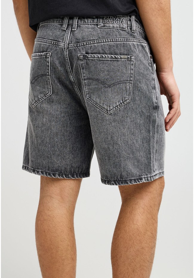 Ανδρική baggy τζην βερμούδα από βαμβάκι
