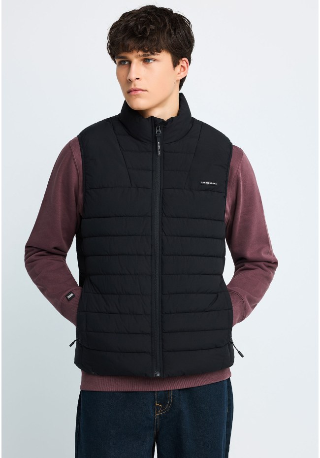 Men's sleeveless quilted puffer vest