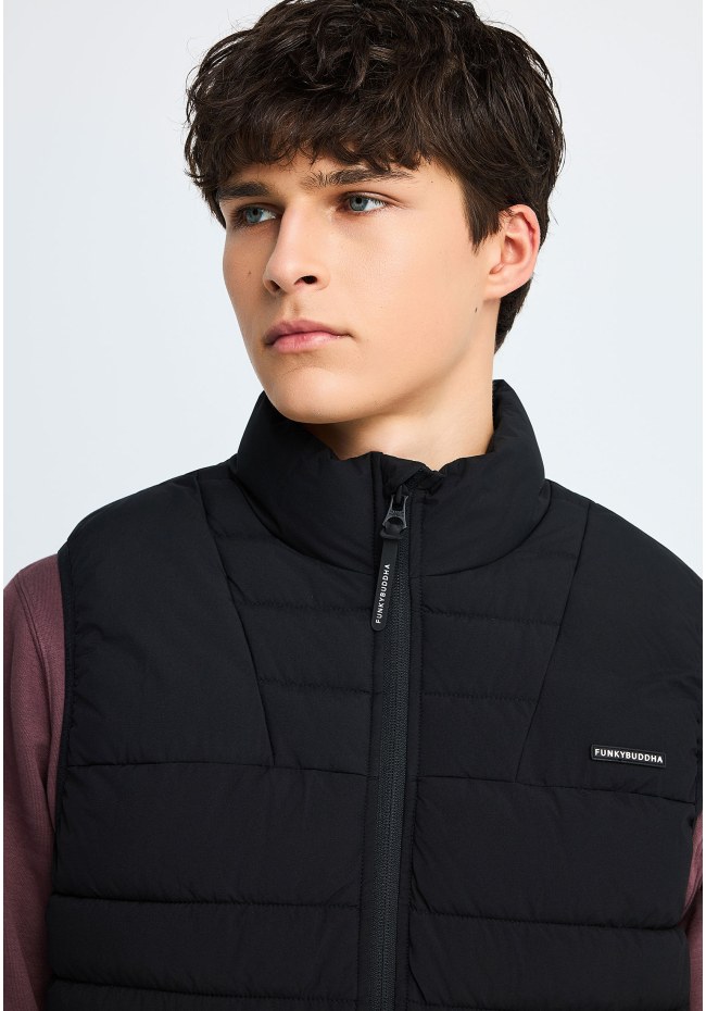 Men's sleeveless quilted puffer vest
