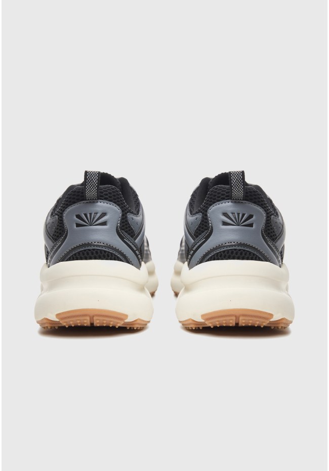 Ανδρικά retro sneakers με mesh και chunky σόλα