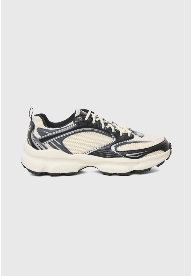 Men's retro mesh running sneakers with chunky sole