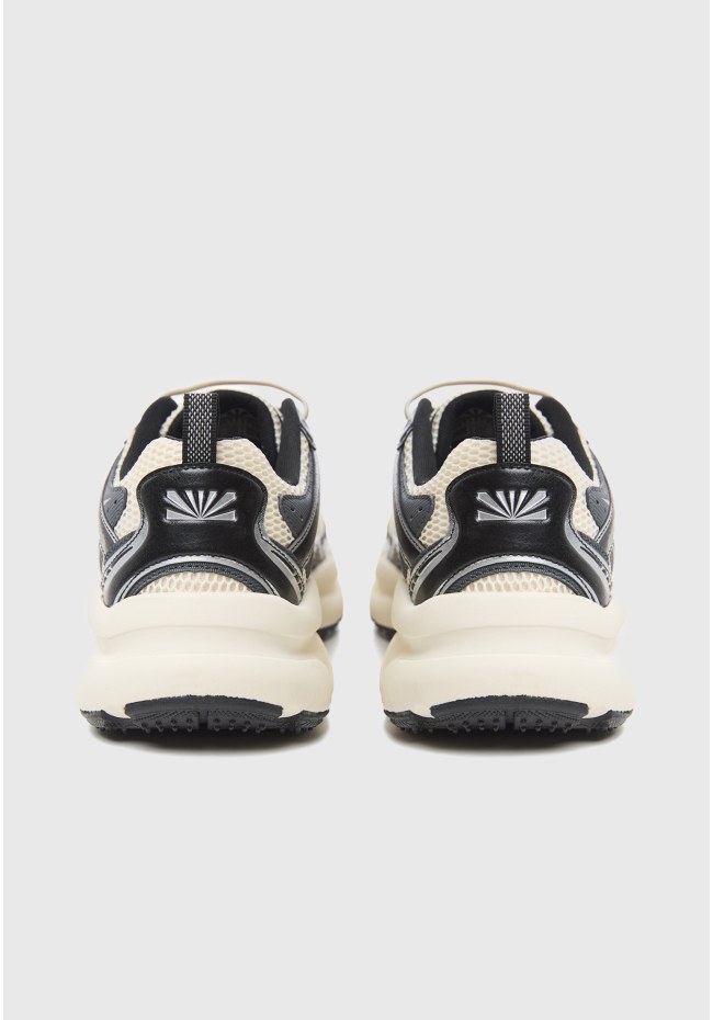 Men's retro mesh running sneakers with chunky sole