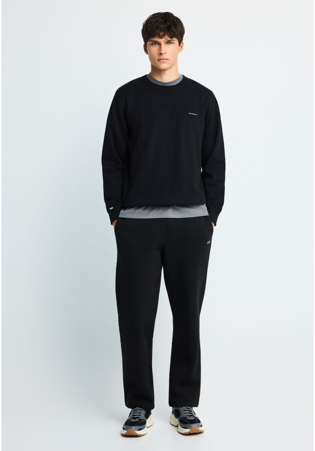 Men's cotton-blend straight leg sweatpants