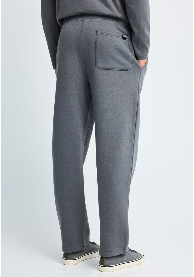 Men's cotton-blend straight leg sweatpants