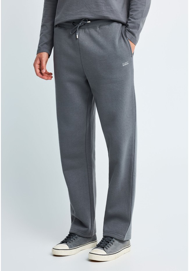Men's cotton-blend straight leg sweatpants