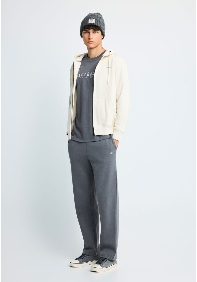 Men's cotton-blend straight leg sweatpants