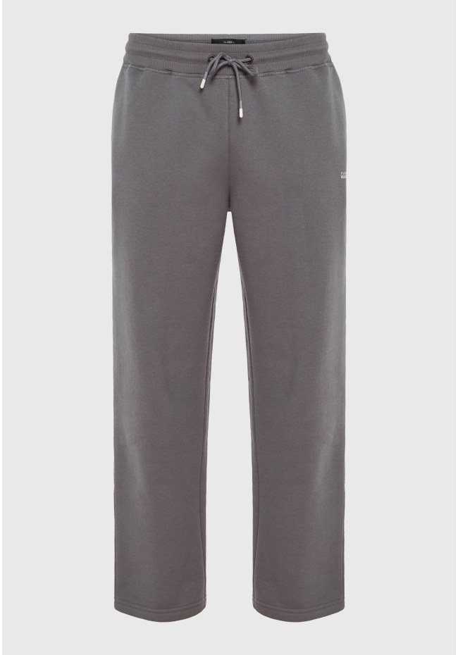 Men's cotton-blend straight leg sweatpants