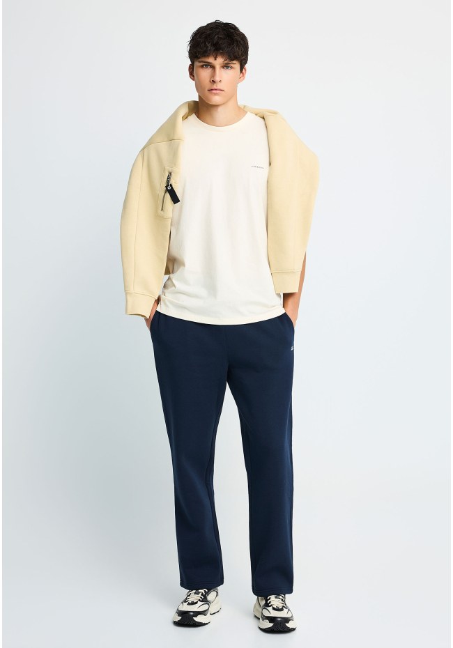 Men's cotton-blend straight leg sweatpants
