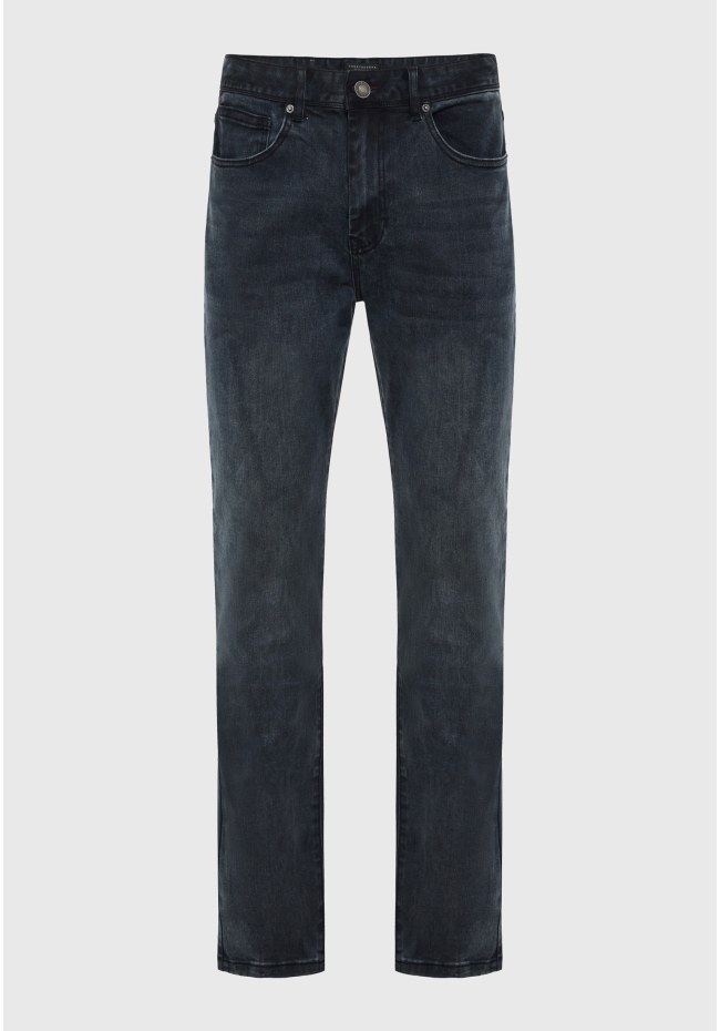 Ανδρικό ελαστικό tapered denim παντελόνι