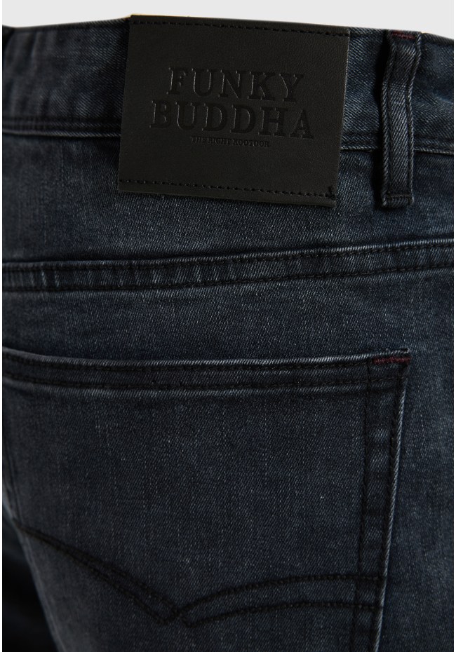 Ανδρικό ελαστικό tapered denim παντελόνι