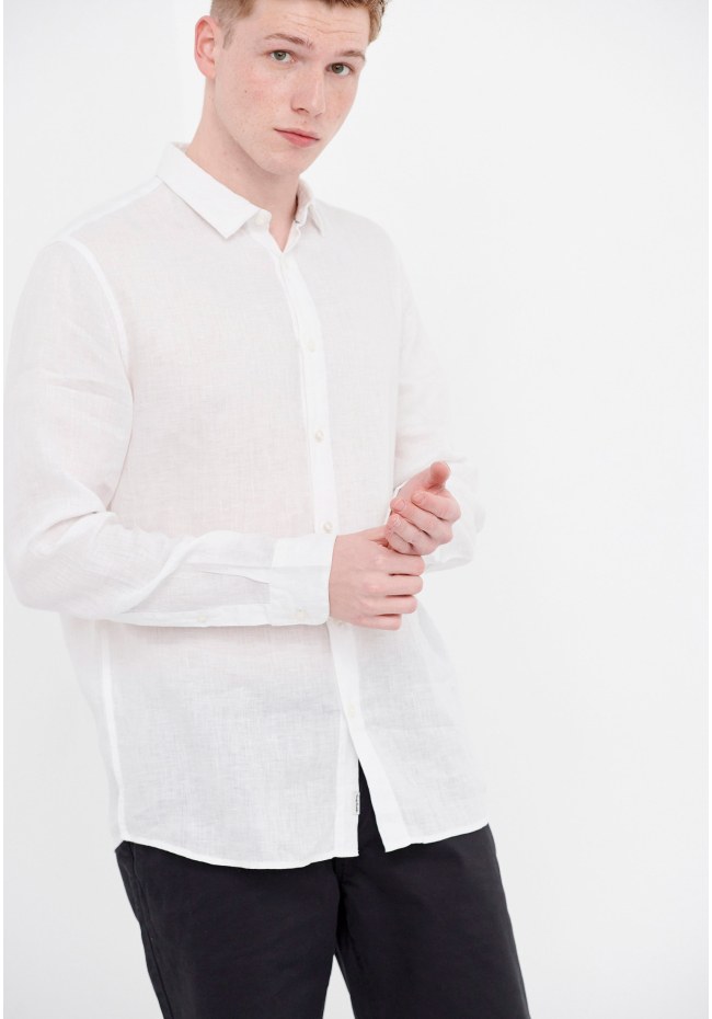 Essential λινό πουκάμισο