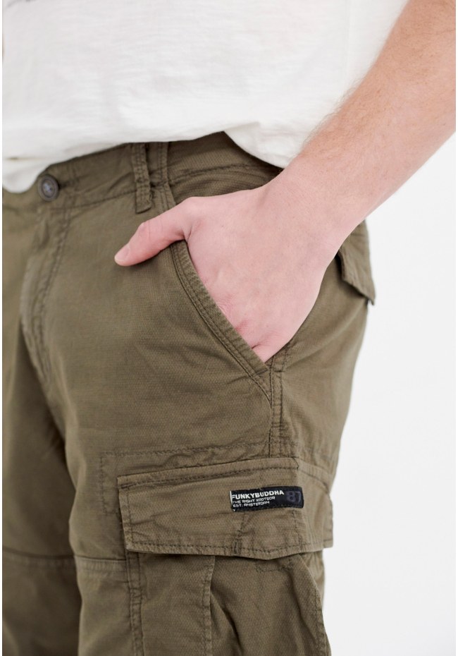 Relaxed fit cargo βερμούδα