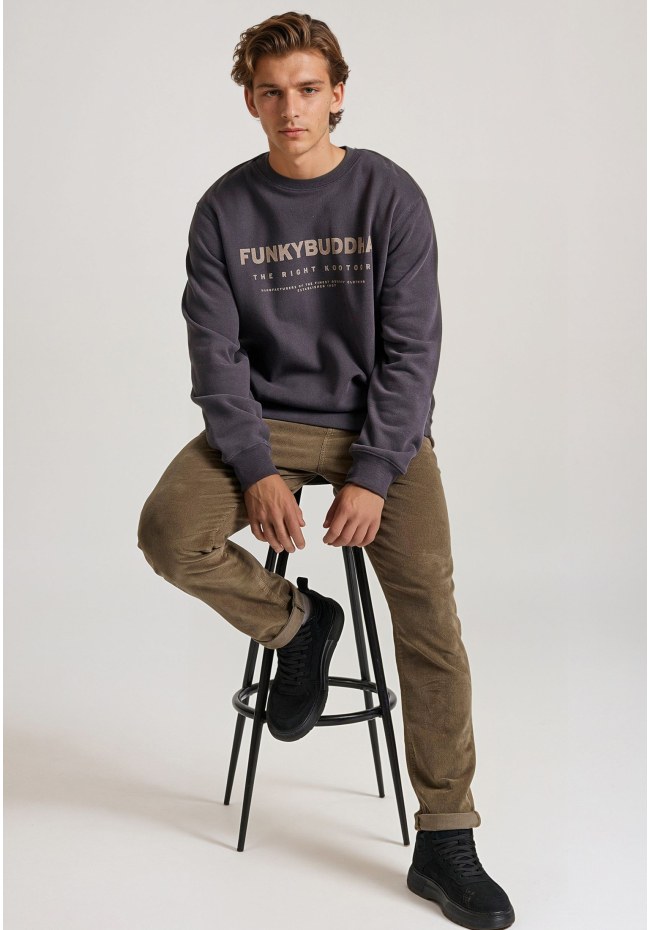 Relaxed fit φούτερ με Funky Buddha τύπωμα