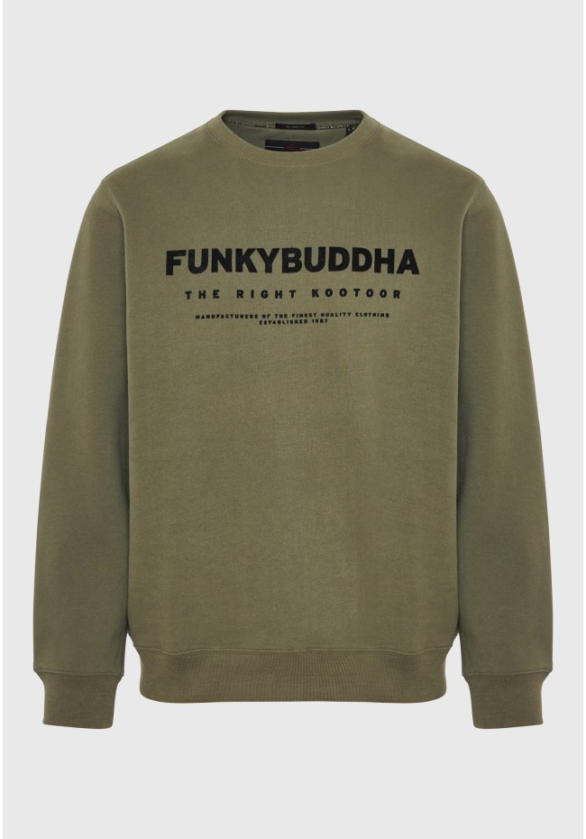 Relaxed fit φούτερ με Funky Buddha τύπωμα