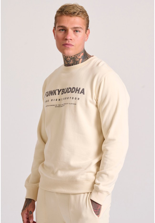 Relaxed fit φούτερ με Funky Buddha τύπωμα