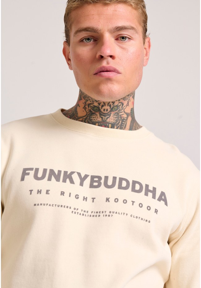 Relaxed fit φούτερ με Funky Buddha τύπωμα