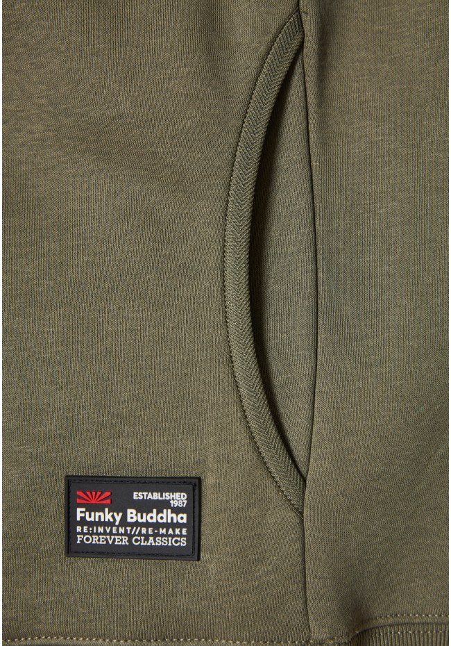 Relaxed fit half-zip φούτερ με branded τύπωμα