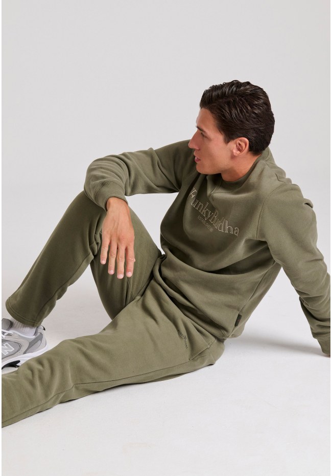 Men's joggers with printed logo