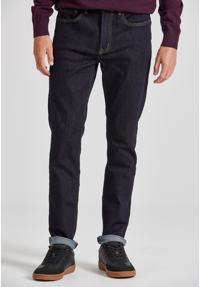 Slim tapered fit τζιν παντελόνι
