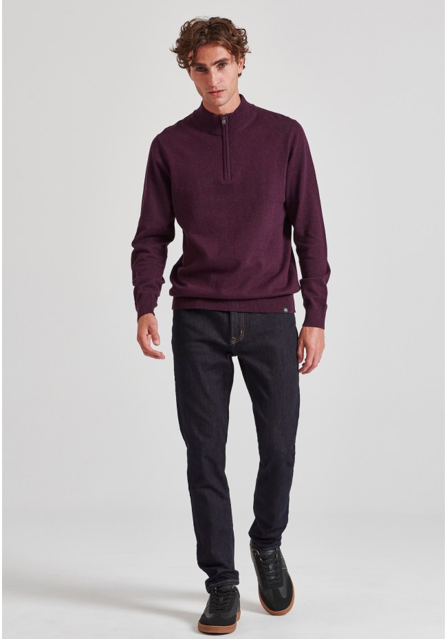 Slim tapered fit τζιν παντελόνι