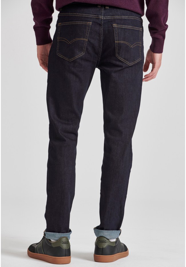 Slim tapered fit τζιν παντελόνι