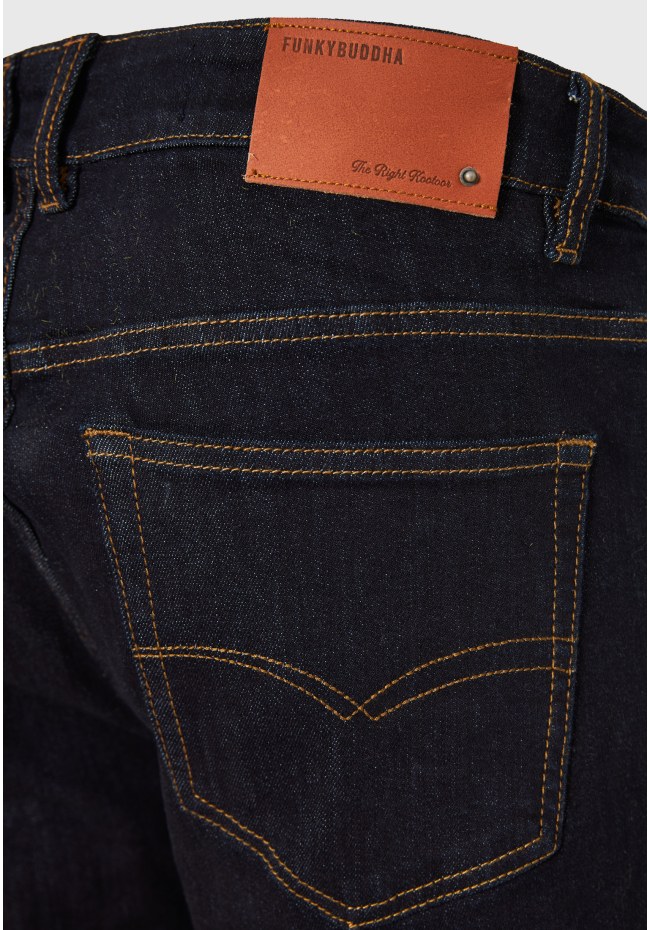 Slim tapered fit τζιν παντελόνι