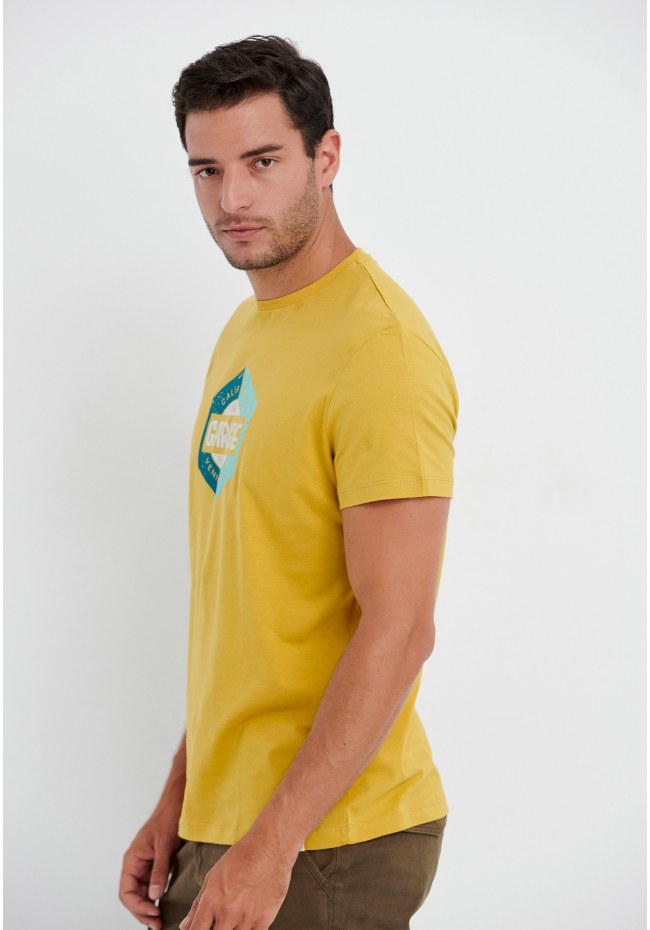 Βαμβακερό t-shirt με logo Garage 55
