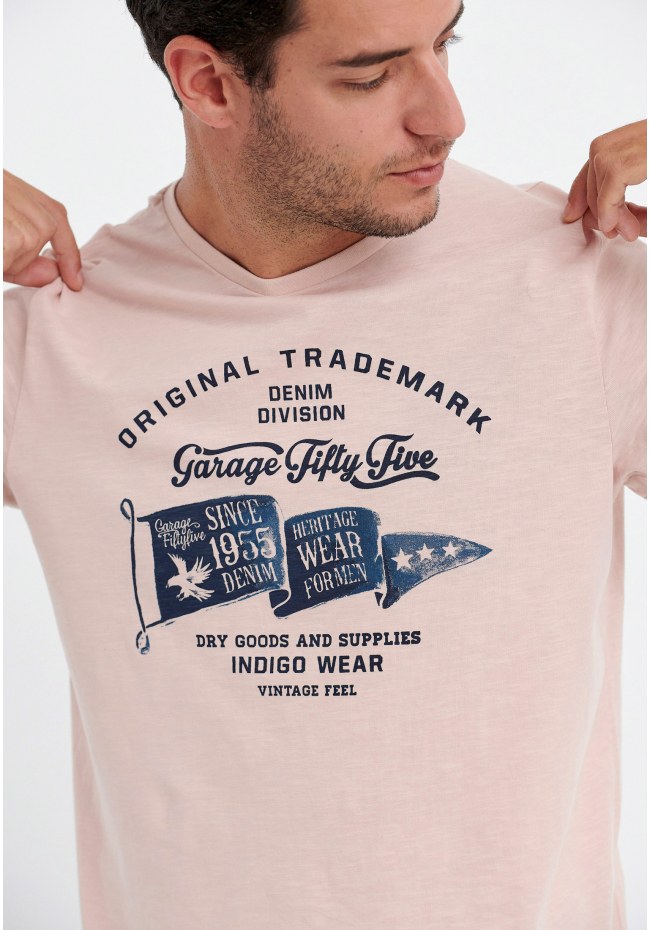 Printed cotton t-shirt Garage 55