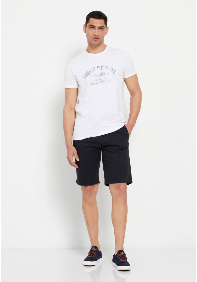 T-shirt με τύπωμα στο στήθος Garage 55