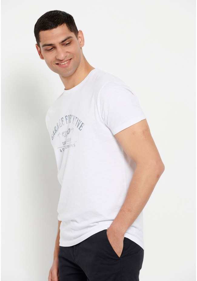 T-shirt με τύπωμα στο στήθος Garage 55