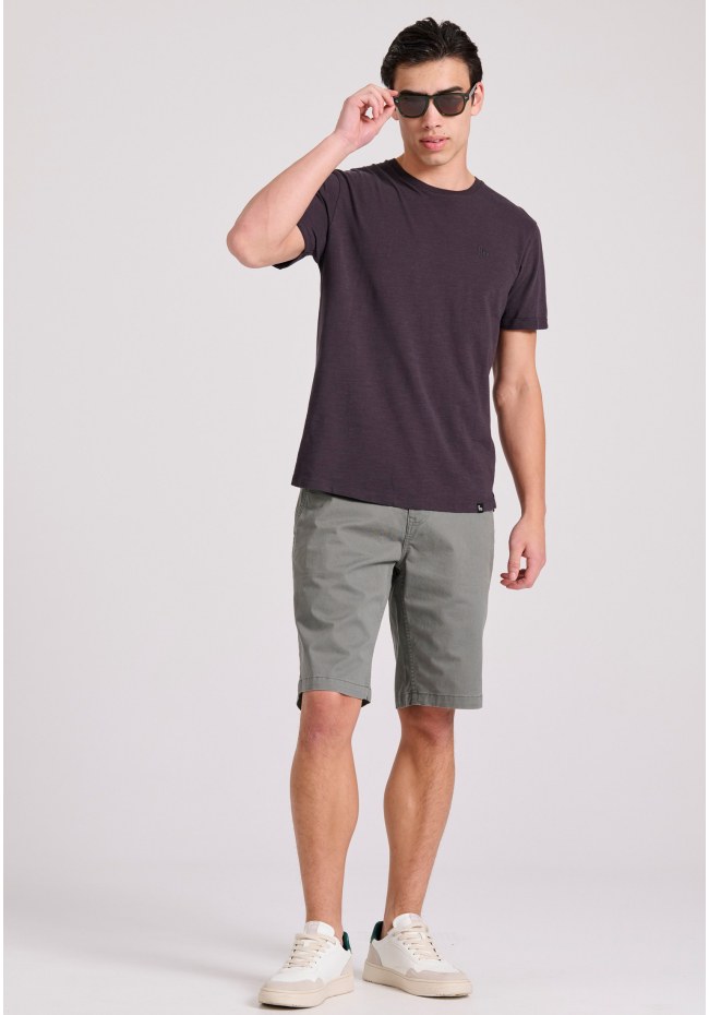 Βαμβακερό t-shirt με κεντημένο logo Garage 55