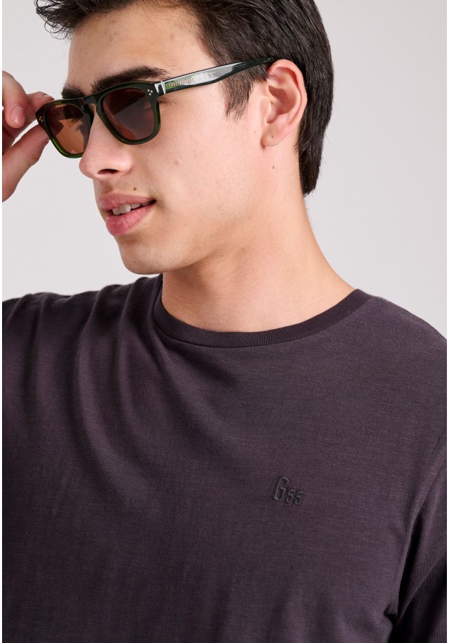 Βαμβακερό t-shirt με κεντημένο logo Garage 55