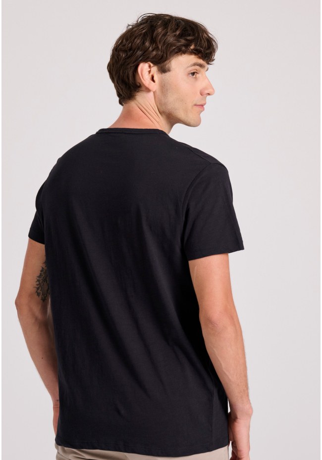 T-shirt με λαιμό henley Garage 55