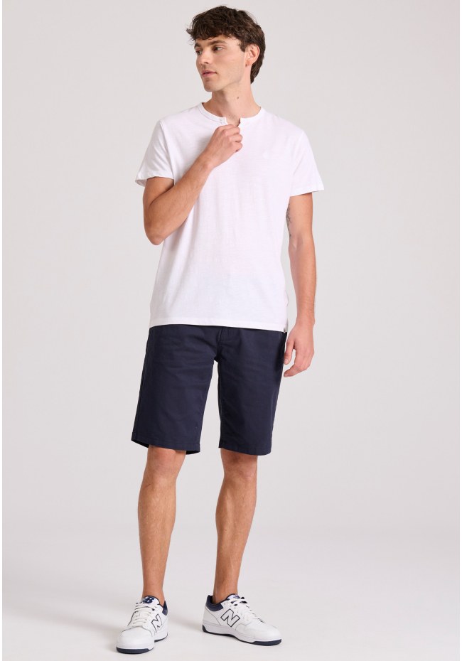 T-shirt με λαιμό henley Garage 55