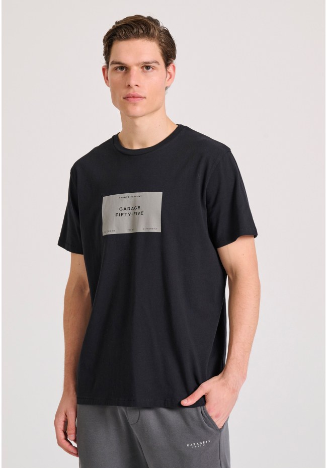 T-shirt με τύπωμα στο στήθος Garage 55