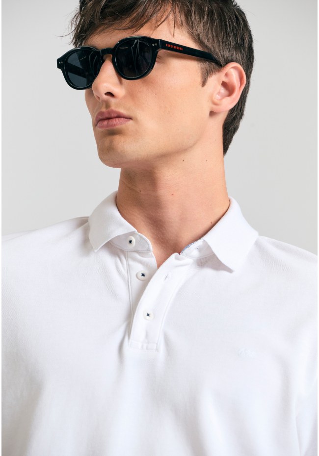 Essential polo μπλούζα με κέντημα Garage 55.