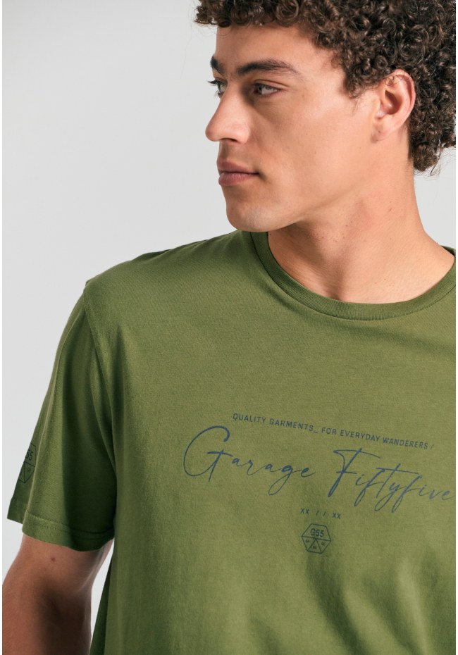 T-shirt με branded τύπωμα Garage 55.