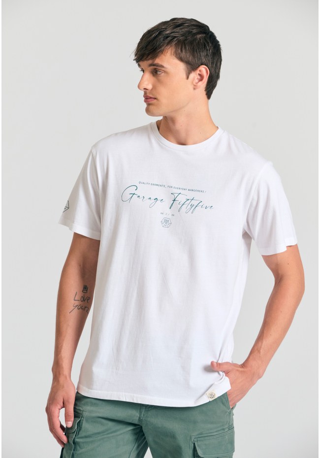 T-shirt με branded τύπωμα Garage 55.