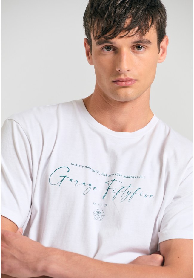 T-shirt με branded τύπωμα Garage 55.