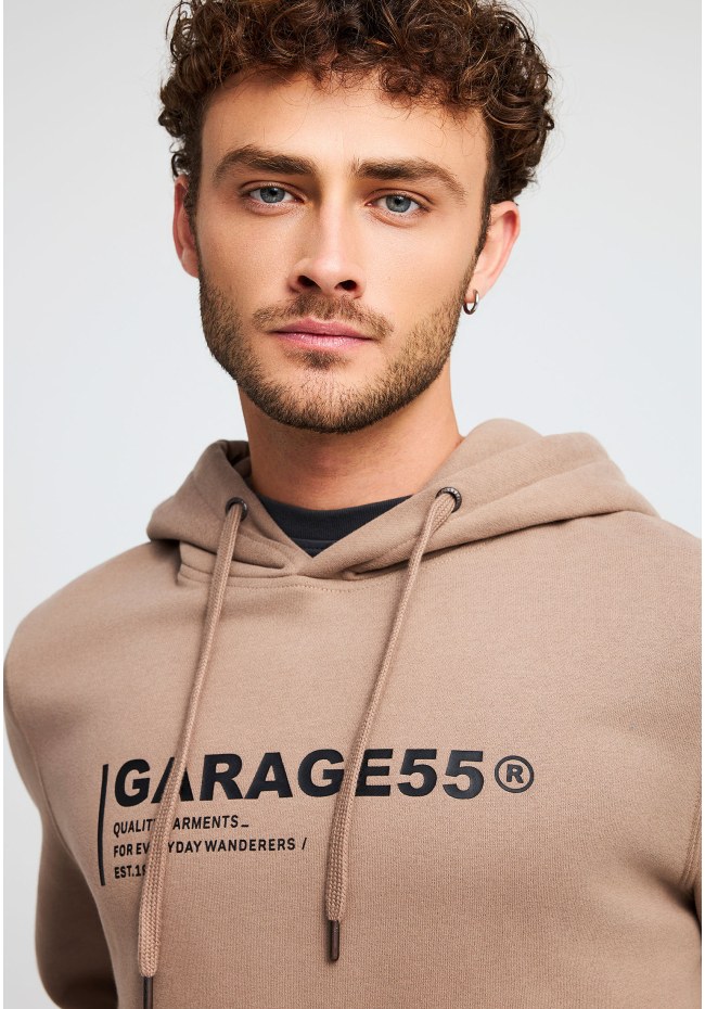 Men's hoodie with back print Garage 55