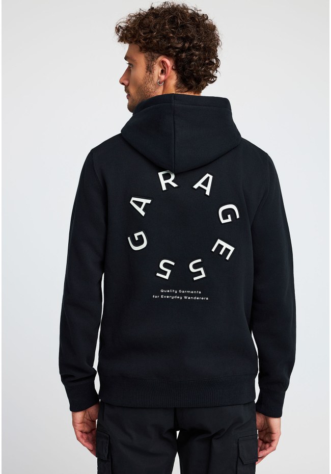 Men's hoodie with back print Garage 55