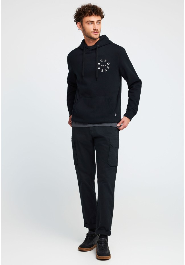 Men's hoodie with back print Garage 55