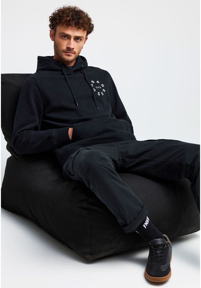 Men's hoodie with back print Garage 55