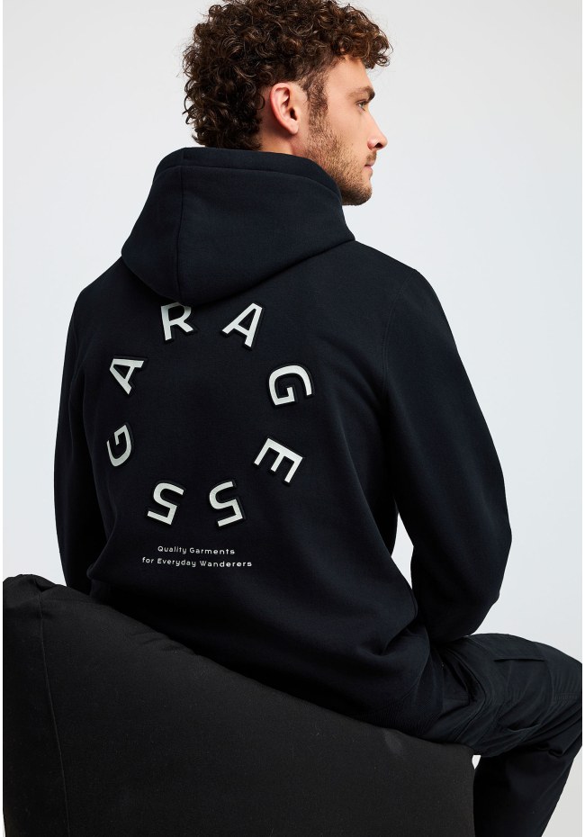 Men's hoodie with back print Garage 55