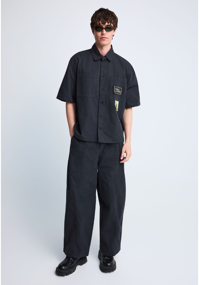 FNK.GRWN baggy fit wide leg jean παντελόνι