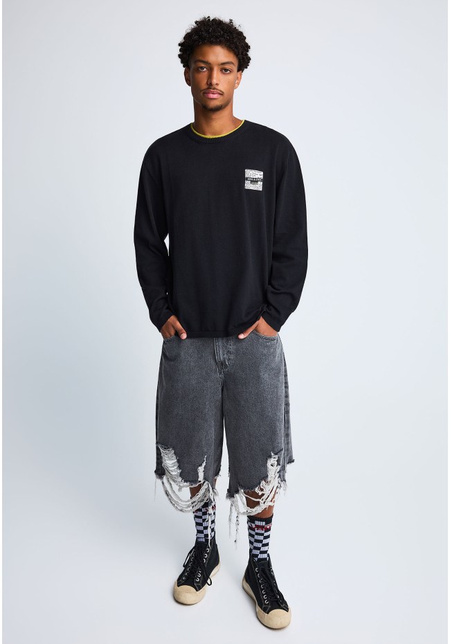 FNK.GRWN oversized πλεκτή μπλούζα Soul & State