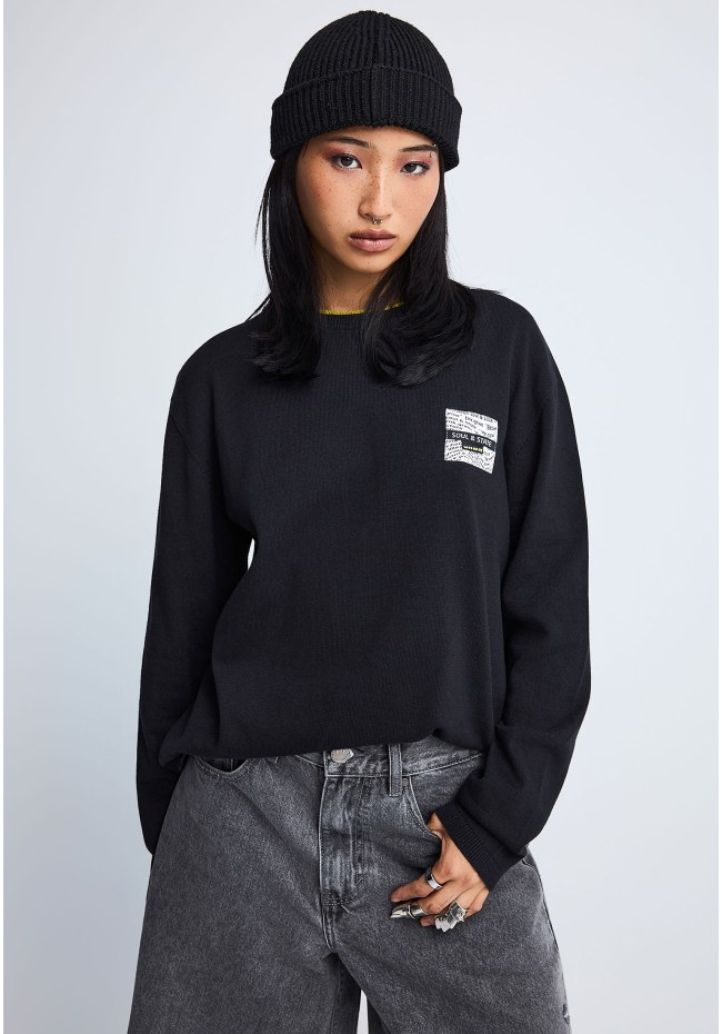 FNK.GRWN oversized πλεκτή μπλούζα Soul & State